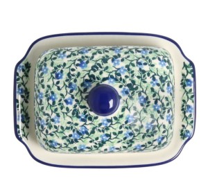 Maselnica Ceramika Artystyczna Bolesławiec kostka masła M295 dek2349X