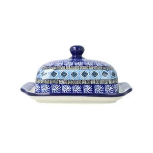 Maselnica Ceramika Artystyczna Bolesławiec kostka masła M295 dek1917X