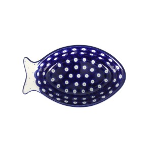 Półmisek ryba dł. 9,5 cm Ceramika Artystyczna Bolesławiec E24 dek70AX