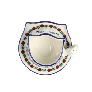 Filiżanka i spodek kotek V 0,25 L Ceramika Artystyczna Bolesławiec H16 dek70X