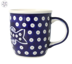 Kubek klasyczny Ceramika Bolesławiec h 9,7 cm V 0,35 L GU1105DEKDU984