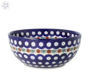 Miska na płatki Ø 16 cm Ceramika Artystyczna Bolesławiec C38 dek70X