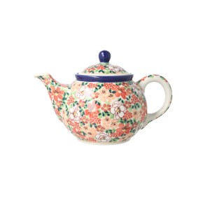 Czajnik Ceramika Artystyczna Bolesławiec do herbaty Sitko V 0,9 L E22 dekU5004