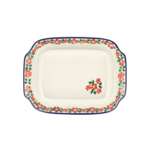 Maselnica Ceramika Artystyczna Bolesławiec kostka masła M295 dekU5004