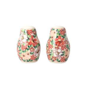 Solniczka i pieprzniczka Ceramika Artystyczna Bolesławiec komplet S131 dekU5004