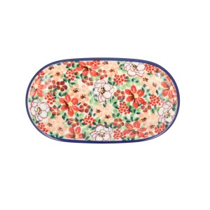 Solniczka i pieprzniczka Ceramika Artystyczna Bolesławiec komplet S131 dekU5004