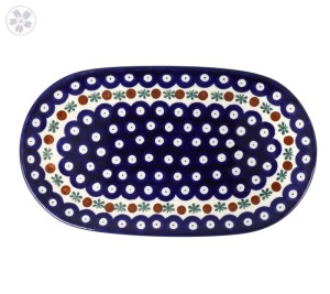 Półmisek 30 cm x 14,5 cm Ceramika Artystyczna Bolesławiec G72 dek70X