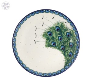 Talerz Ceramika Artystyczna Bolesławiec płaski obiadowy Ø 24 cm T266 dek2127X