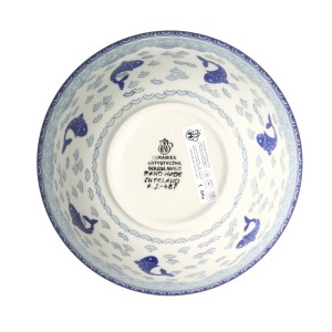 Miska do sałatek V 1 L Ceramika Artystyczna Bolesławiec M057 dek2372X