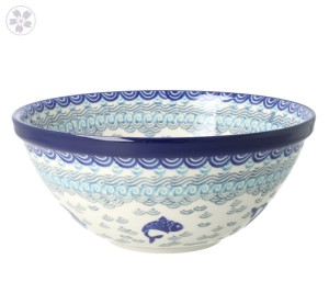 Miska do sałatek V 1 L Ceramika Artystyczna Bolesławiec M057 dek2372X