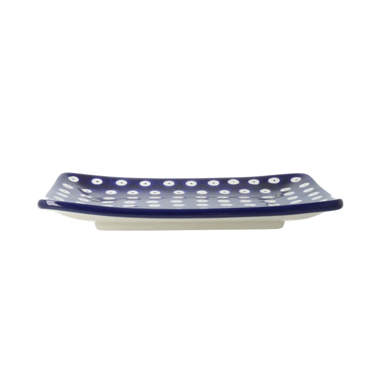 Tacka Ceramika Artystyczna Bolesławiec sushi 18x12 h2,5cm C27 dek70AX