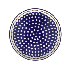 Taca na ciasto Ø 24,5 cm Ceramika Artystyczna Bolesławiec T400 dek70X