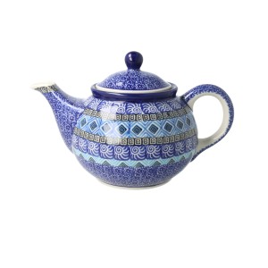 Czajnik Ceramika Artystyczna Bolesławiec do herbaty Sitko V 0,9 L E22 dek1917X