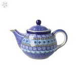Tea pot V 0,9L E22dek1917X Bolesławiec Pottery