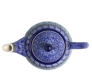 Czajnik Ceramika Artystyczna Bolesławiec do herbaty Sitko V 0,9 L E22 dek1917X