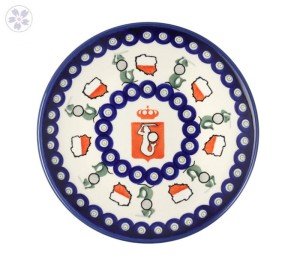 Talerz śniadaniowy ø 19,5 cm Ceramika Bolesławiec GU814 DEK1408A Syrenka