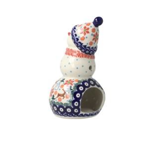 Lampion bałwan w szaliku Renifer Galia