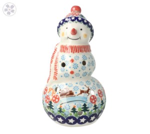 Lampion bałwan w szaliku Kokarda Galia