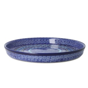 Taca Ceramika Artystyczna Bolesławiec na ciasto 24,5 cm T400 dek1917X