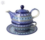 Czajnik z filiżanką Ceramika Artystyczna Bolesławiec V 0,6 L C01 DEK1917X