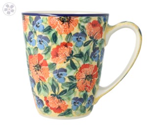 Kubek duży V 0,65 L Ceramika Artystyczna Bolesławiec D60 XL dekU4704