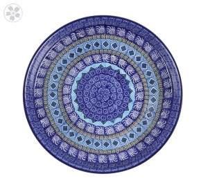 Taca Ceramika Artystyczna Bolesławiec na ciasto 24,5 cm T400 dek1917X