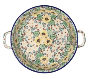 Rondel Ø 23 cm Ceramika Artystyczna Bolesławiec C39 dekU4742