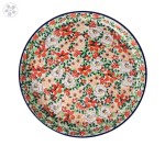 Taca Ceramika Artystyczna Bolesławiec na ciasto 24,5 cm T400 dekU5004