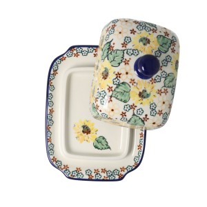 Maselnica Ceramika Artystyczna Bolesławiec kostka masła M295 dekU4742