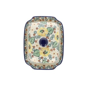 Maselnica Ceramika Artystyczna Bolesławiec kostka masła M295 dekU4742