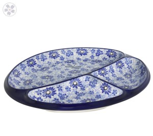 Talerz dzielony Ceramika Artystyczna Bolesławiec 485 dek2999X