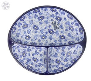 Talerz dzielony Ceramika Artystyczna Bolesławiec 485 dek2999X