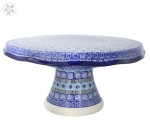 Cake tin 29cm, h13cm 148 dek1917X Bolesławiec Pottery