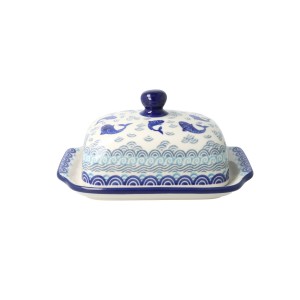 Maselnica kostka masła Ceramika Artystyczna Bolesławiec M295 dek2372X