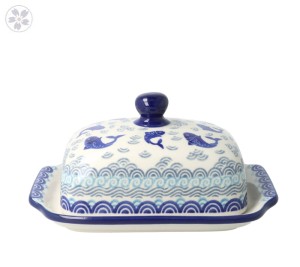 Maselnica kostka masła Ceramika Artystyczna Bolesławiec M295 dek2372X