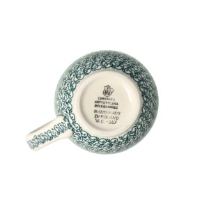 Kubek czeski duży V 0,45 L Ceramika Artystyczna Bolesławiec K073 dek2638X