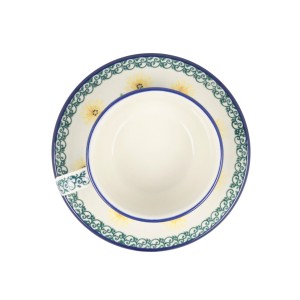 Filiżanka i spodek do kawy V 0,2 L Ceramika Artystyczna Bolesławiec F768K dek2638X