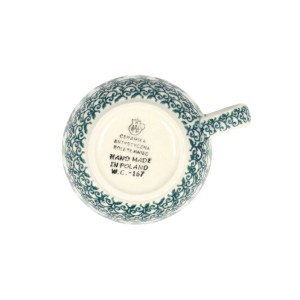 Filiżanka i spodek do kawy V 0,2 L Ceramika Artystyczna Bolesławiec F768K dek2638X