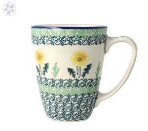 Kubek do herbaty V 0,3 L Ceramika Artystyczna Bolesławiec D05 dek2638X