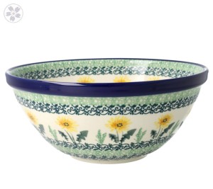 Miska do sałatek V 1 L Ceramika Artystyczna Bolesławiec M057 dek2638X