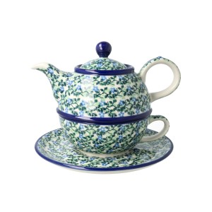 Czajnik z filiżanką Ceramika Artystyczna Bolesławiec V 0,6 L C01 DEK2349X