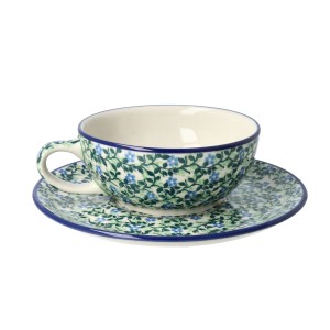 Czajnik z filiżanką Ceramika Artystyczna Bolesławiec V 0,6 L C01 DEK2349X