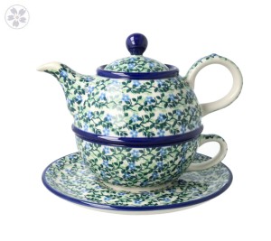 Czajnik z filiżanką Ceramika Artystyczna Bolesławiec V 0,6 L C01 DEK2349X