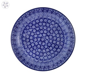 Talerz Ceramika Artystyczna Bolesławiec płaski obiadowy Ø 24 cm T266 dek0884X