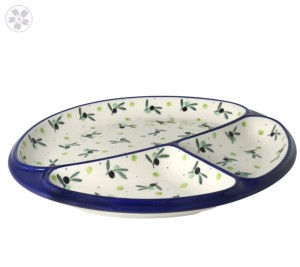 Talerz dzielony Ceramika Artystyczna Bolesławiec 485 dek2414X