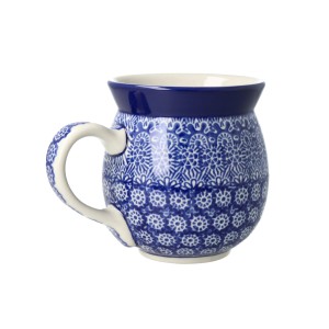 Kubek czeski duży V 0,45 L Ceramika Artystyczna Bolesławiec K073 dek884X