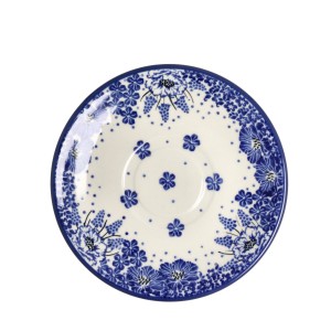 Filiżanka i spodek do kawy V 0,2 L Ceramika Artystyczna Bolesławiec F768K dek1975X