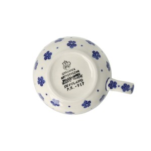 Filiżanka i spodek do kawy V 0,2 L Ceramika Artystyczna Bolesławiec F768K dek1975X