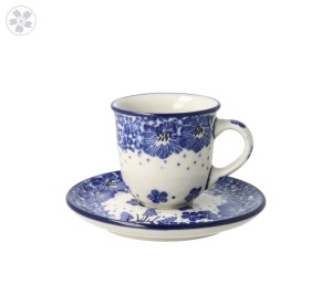 Filiżanka i spodek espresso V 0,06 L Ceramika Artystyczna Bolesławiec B10 dek1975X