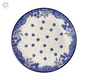 Talerz Ceramika Artystyczna Bolesławiec płaski obiadowy Ø 24 cm T266 dek1975X